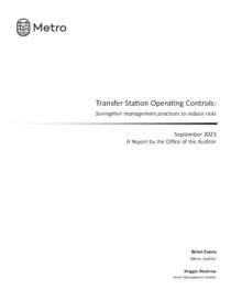 Transfer Station Operating Controls Audit
