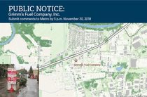 Grimm's Fuel Company public notice post card