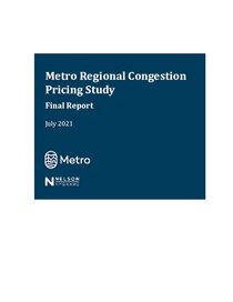 Final report - regional congestion pricing study