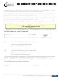 Tax withholding authorization form