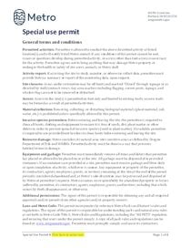 Special-use permit general terms and conditions
