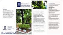 2023 Chestnut Grove Memorial Garden brochure and price list
