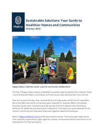 Sustainable solutions newsletter - October 2023