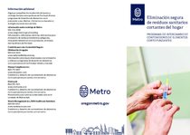 Eliminación segura de residuos sanitarios cortantes del hogar – versión en español