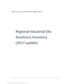 Appendix 8: Regional Industrial Site Readiness Inventory