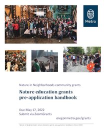 2022 Nature Education grants pre-application handbook