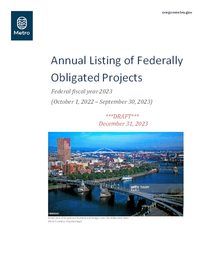 Annual Listing of Federally Obligated Projects, FFY 2023