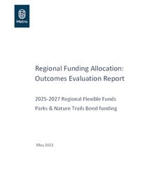  2025-2027 Regional Funding Allocation: Outcomes Evaluation Report
