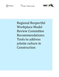 Respectful Workplace Review Committee recommendations report
