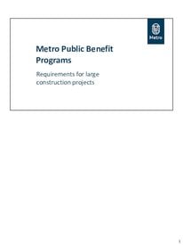 Public Benefit Program presentation slides