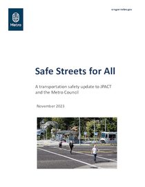 Safe Streets for All safety update