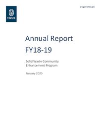 Community Enhancement Program FY 2018-19 Annual Report