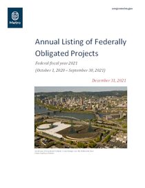 Annual Listing of Federally Obligated Projects, FFY 2021