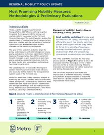 Regional mobility policy promising measures evaluation memo