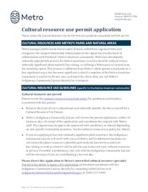 Cultural Resource Use Application  - PDF