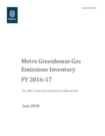 2016-17 greenhouse gas emissions inventory