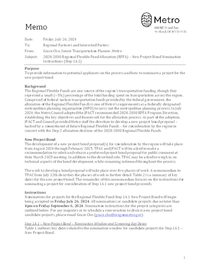 New project bond nomination instructions