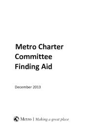 Metro Charter Committee Finding Aid