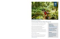 Parks and Nature community partnerships program executive summary