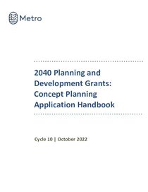 Concept Planning Grants application handbook