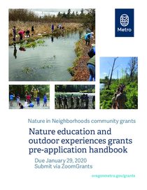2020 Nature education and outdoor experiences grants pre-application handbook