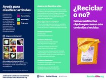 Reciclar o no folleto – versión en español