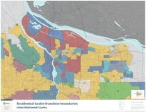 Residential hauler franchise boundaries: Urban Multnomah County