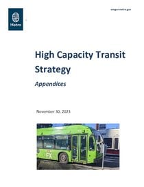 High Capacity Transit Strategy appendices