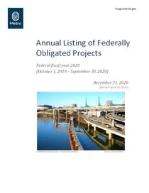 Annual Listing of Federally Obligated Projects, FFY 2020
