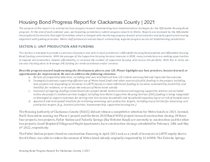 2021 housing bond annual progress report - Clackamas County