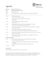October 11, 2023 Quarterly Trails Forum meeting agenda