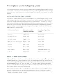 Housing bond quarterly progress report: April to June 2020