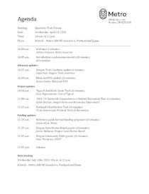 Meeting agenda, April 10, 2024