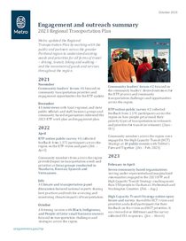 2023 RTP engagement overview