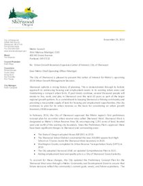 City of Sherwood UGB expansion letter of interest 