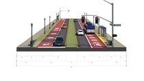 Community boulevard cross section