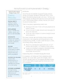 Home Forward's local implementation strategy