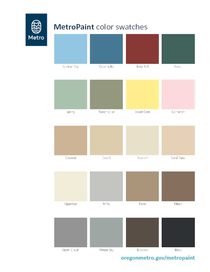 Portland Paint Colour Chart