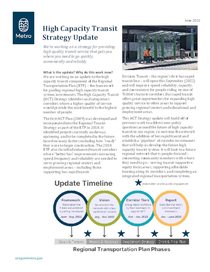 High Capacity Transit strategy update