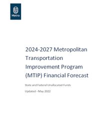 2024-2027 MTIP Revenue Forecast