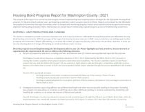 2021 housing bond annual progress report - Washington County