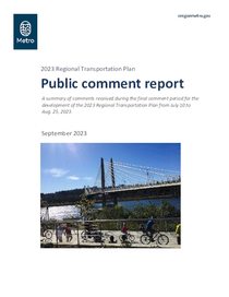 2023 RTP Formal Comment Report