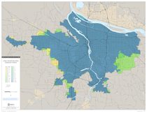 Urban growth boundary expansion history map