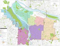 Neighborhood association boundaries map: Portland