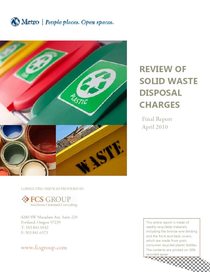 2010 review of solid waste disposal charges