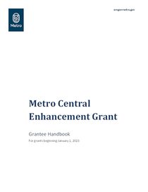 2023 Metro Central Enhancement Grants grantee handbook