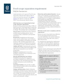 Food scraps separation requirement - FAQ for businesses