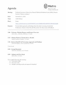 November 2023 Climate Partners’ Forum Meeting