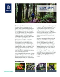 Mount Talbert field guide 2021