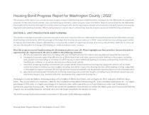 2022 housing bond annual progress report - Washington County